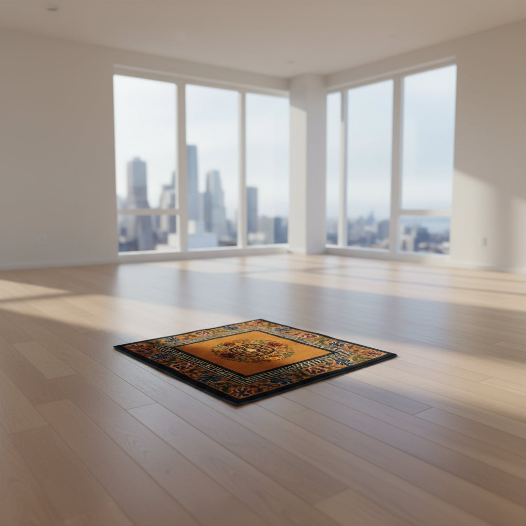 Tibetan wool an silk rugs